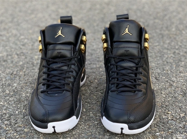 Rep AO6068-007 Black 'Reptile' Retro Gold-White Air 12 Metallic Jordan 0627